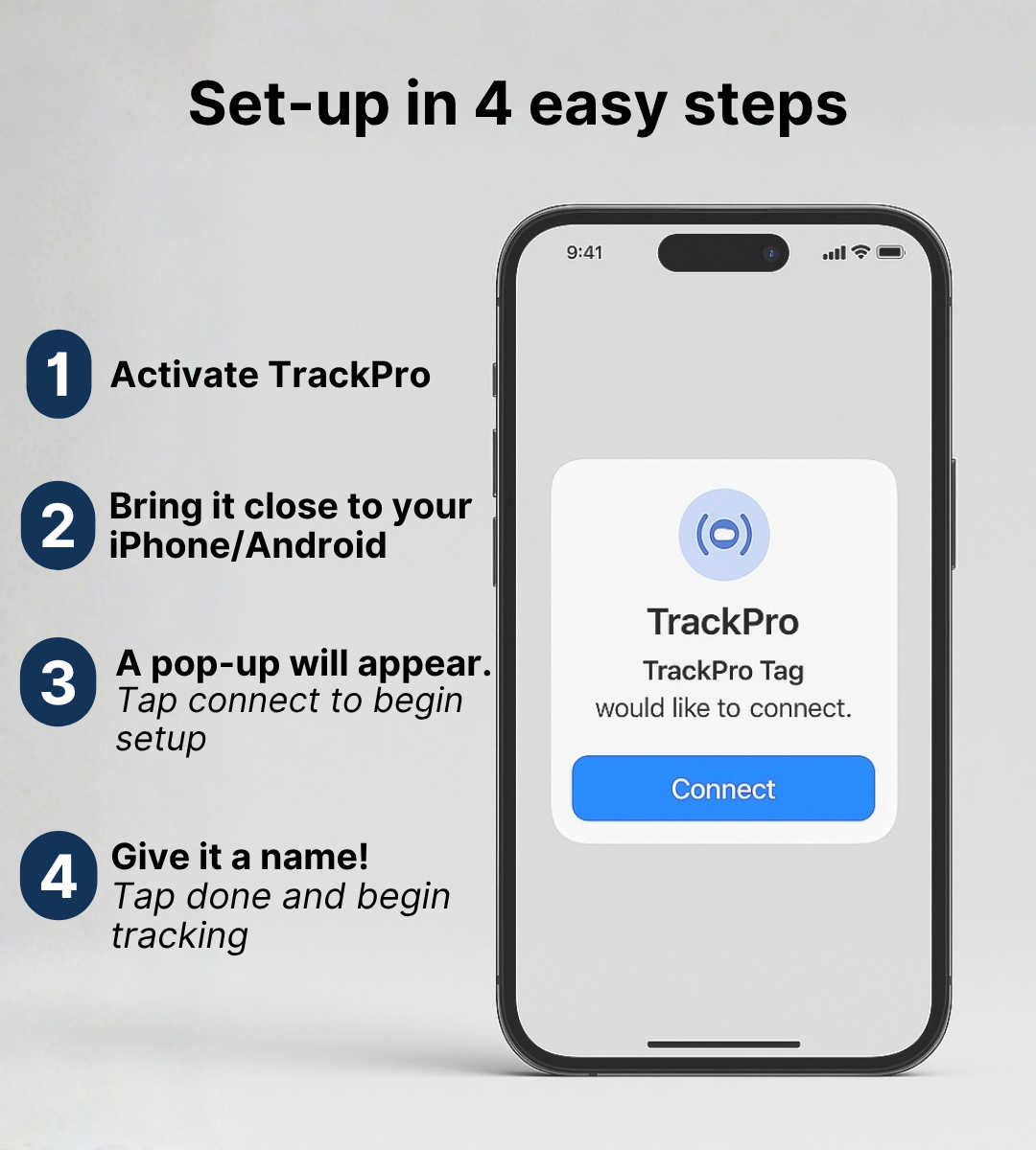 TrackPro - Anti-Theft GPS tracker (Apple/Android)