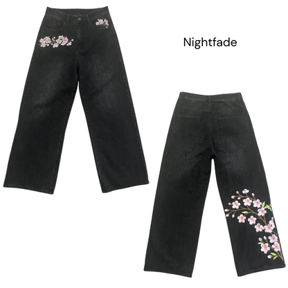 Unisex Sakura Zip Up & Jeans