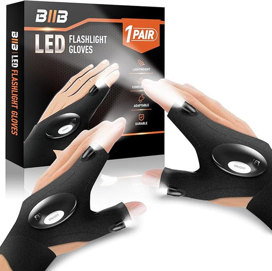 LED Flashlight Waterproof Gloves