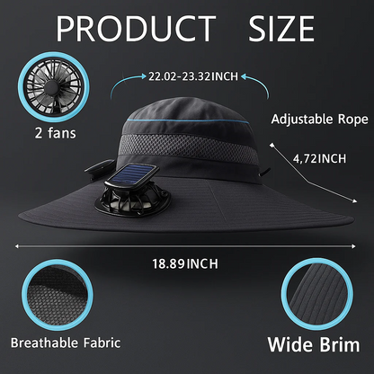 Solar-Powered Cooling Hat