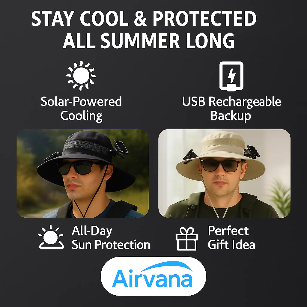 Solar-Powered Cooling Hat