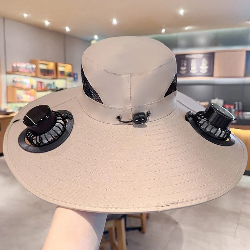 Solar-Powered Cooling Hat