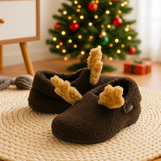 Classic Cozy Reindeer Slipper